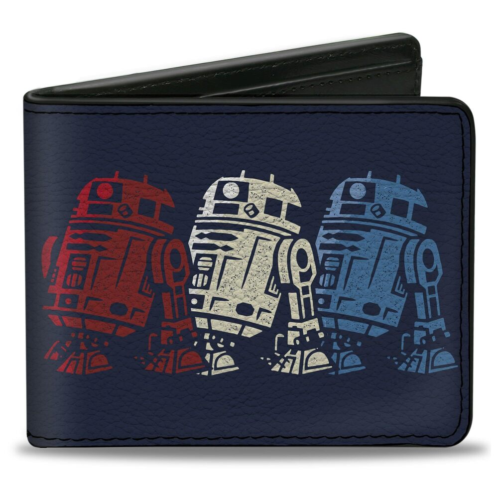 6496 Star Wars Wallet Bifold Star Wars R2D2 Americana Blues Red White
